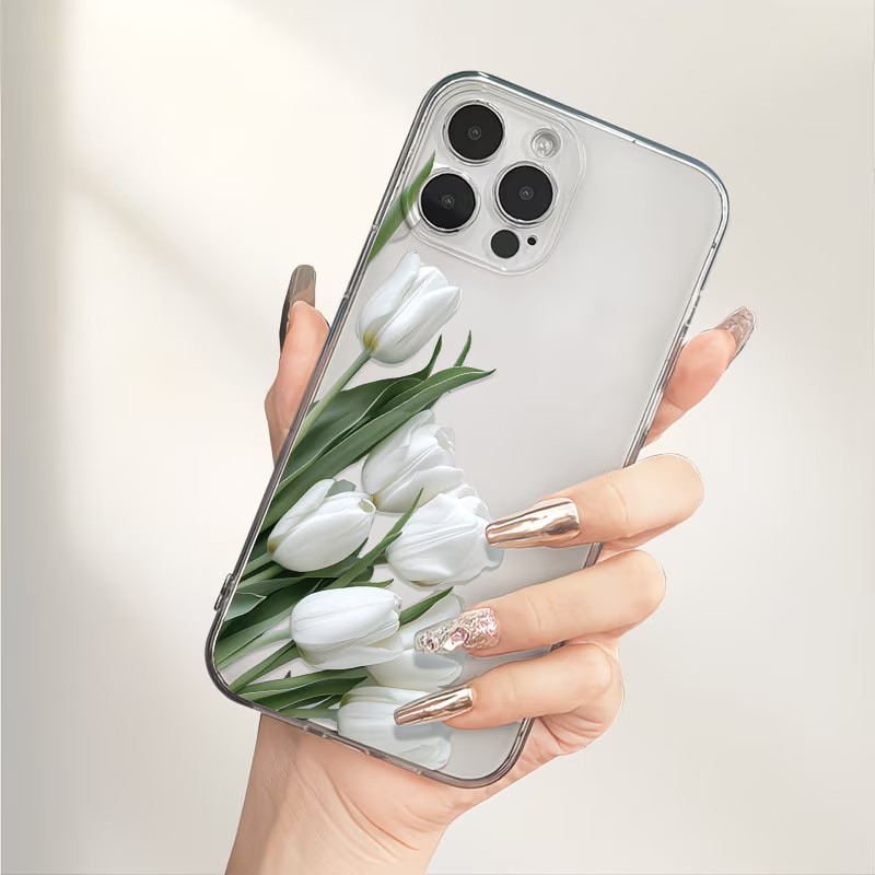 Apple Iphone 15 - Tulip Printed Phone Case Case For