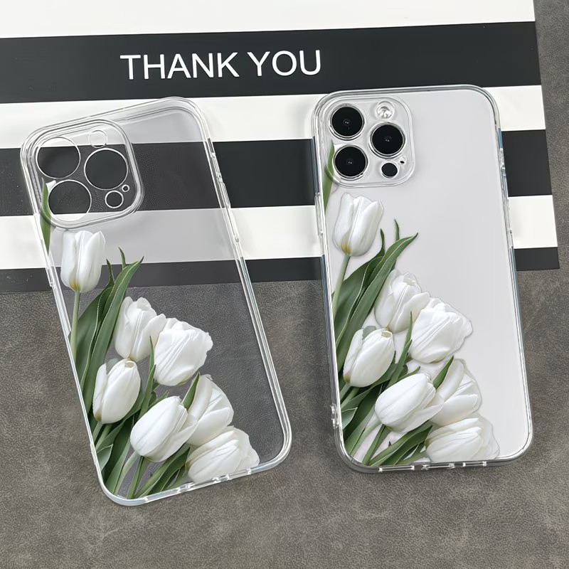 Tulip Printed Phone Case Case  - đánh giá và giá Apple Iphone 15