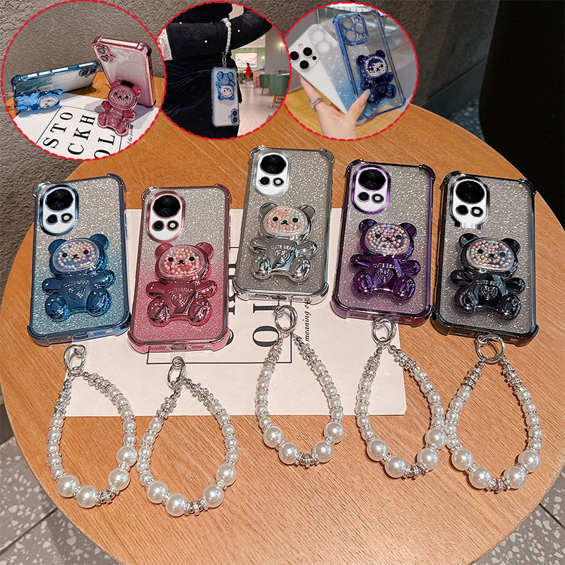 Cute Bear Cartoon Holder Pearl - đánh giá và giá Huawei Nova 12