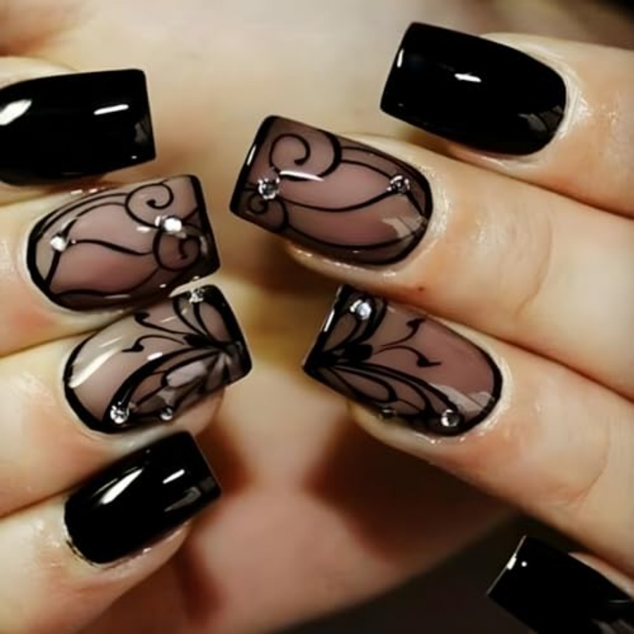 Short Square Press On Nails Nu - đánh giá và giá Full Cover Adhesive