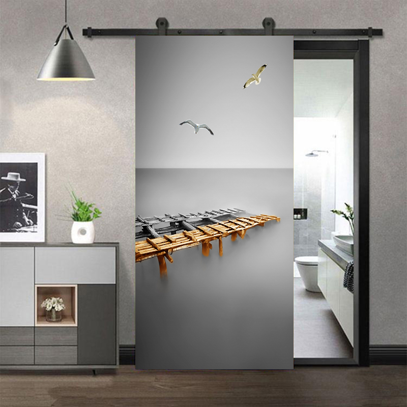 Door Stickers Adhesive Black a - đánh giá và giá Full Cover Adhesive
