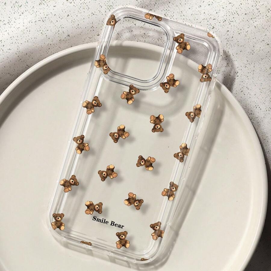 Flower Bear Print Phone Case f - đánh giá và giá Apple Iphone 15