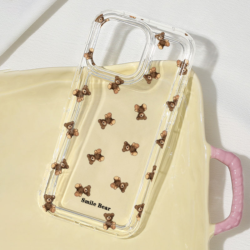 Flower Bear Print Phone Case f - đánh giá và giá Apple Iphone 15