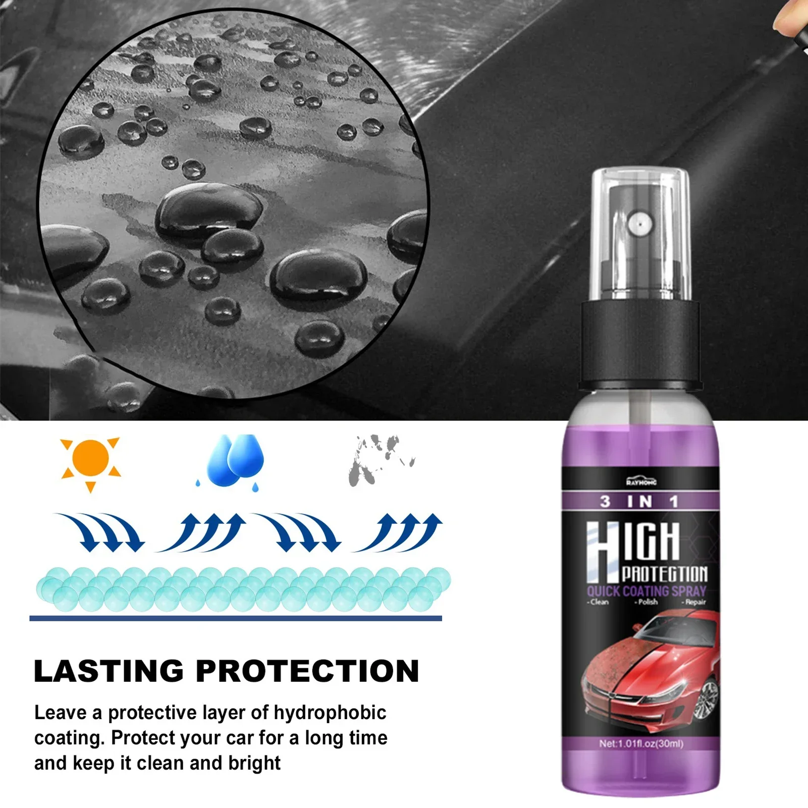 3 in 1 Car Ceramic Liquid Coat - đánh giá và giá Nano Liquid Coating