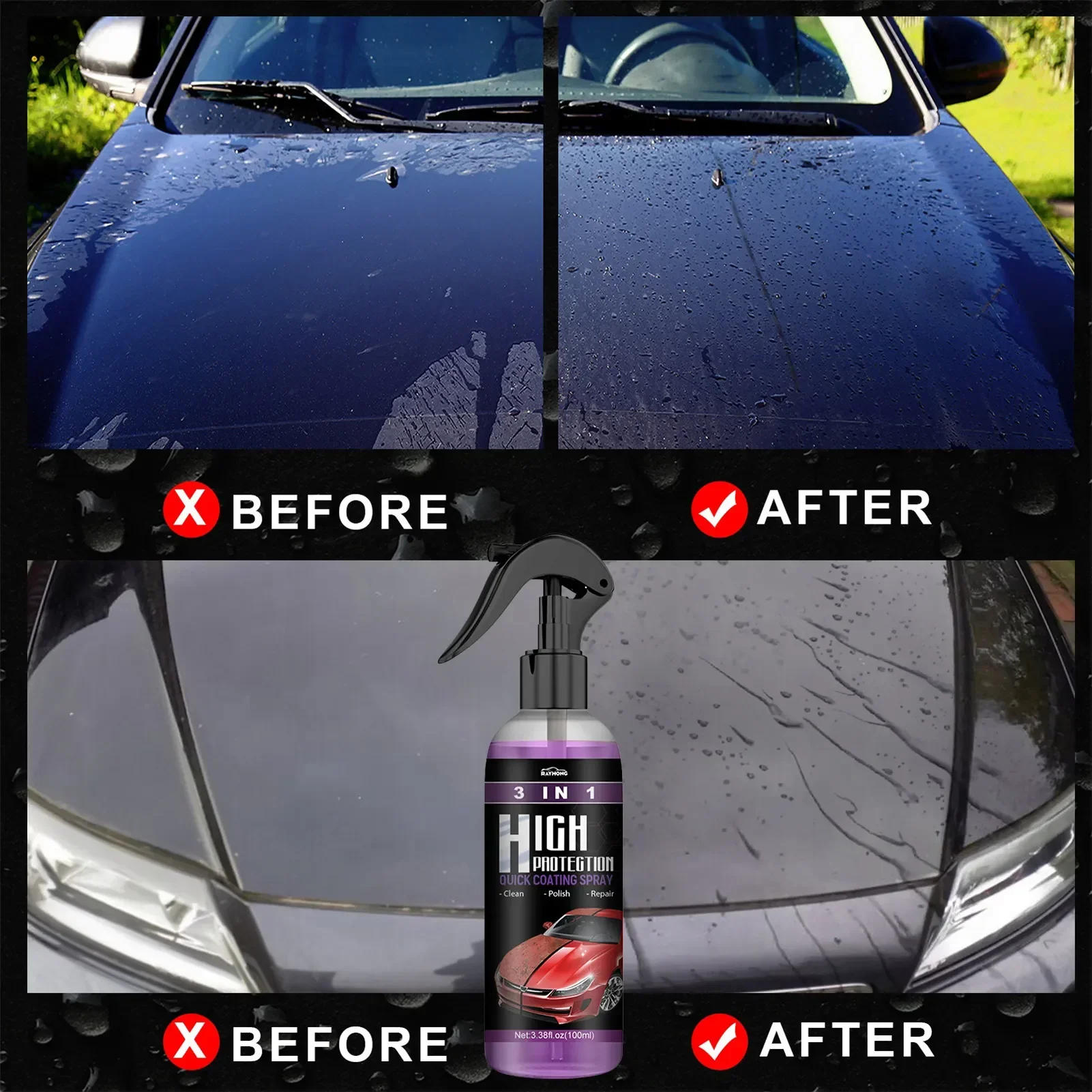 3 in 1 Car Ceramic Liquid Coat - đánh giá và giá Nano Liquid Coating