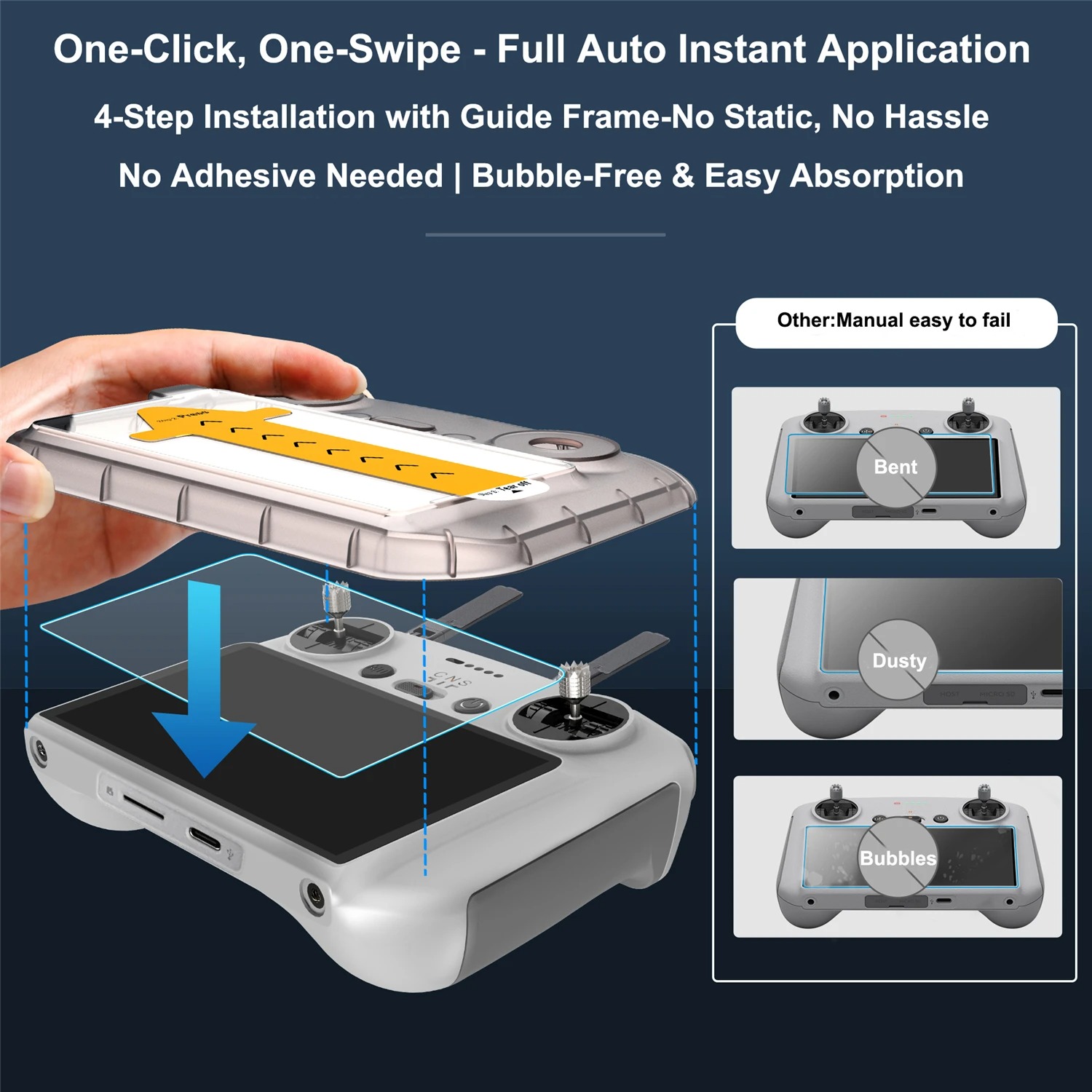 For DJI Flip/Air3/3S/Mini3/4pr - đánh giá và giá Glass Protector Auto