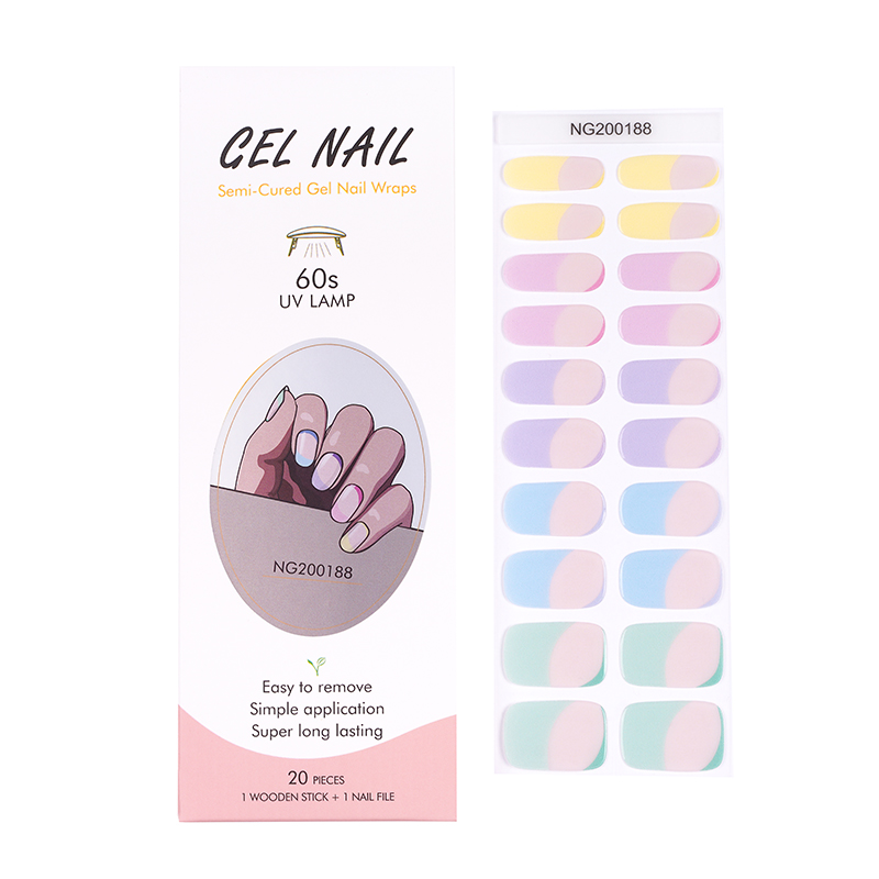 Huizi French Gel Nail Strips P - đánh giá và giá Full Cover Adhesive